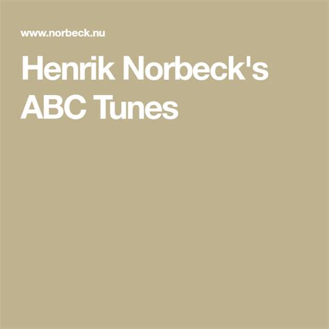 lobster tune|Lobster, The (on Henrik Norbecks ABC Tunes)